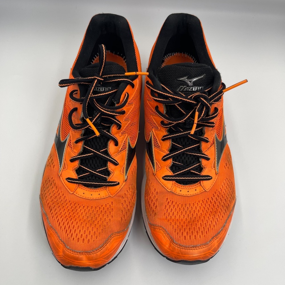 Mizuno Wave Rider 20 Clownfish Men's 11 Orange Black Running Shoes J1GC170313